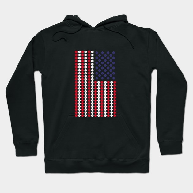 American Flag Saint Patrick's Day Hoodie by smartrocket